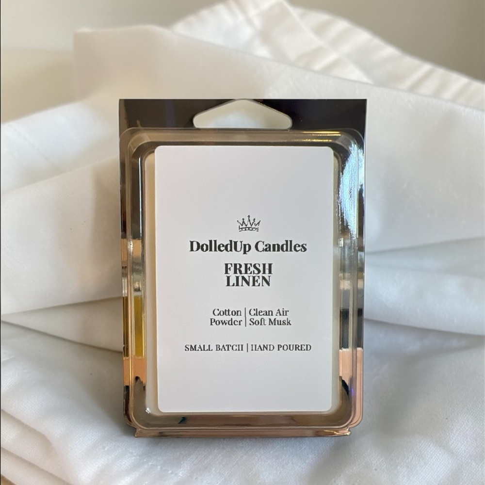 Fresh Linen Soy Wax Melts | Clean Cotton Home Fragrance
